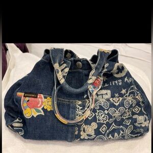 Hysteric glamour denim bag! Rare! Super cool bag!